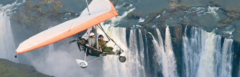 Microlight flights over Victoria Falls.