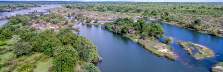 Sindabezi Island Aerial View