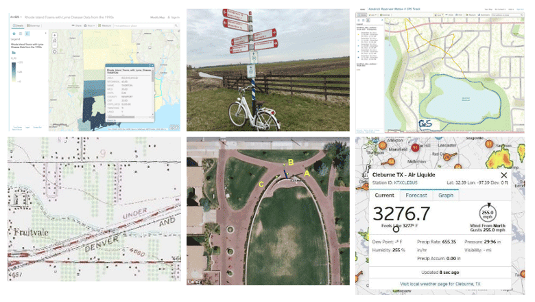 Selected examples listed in this article illustrating why spatial data quality matters. Image: Joseph Kerski