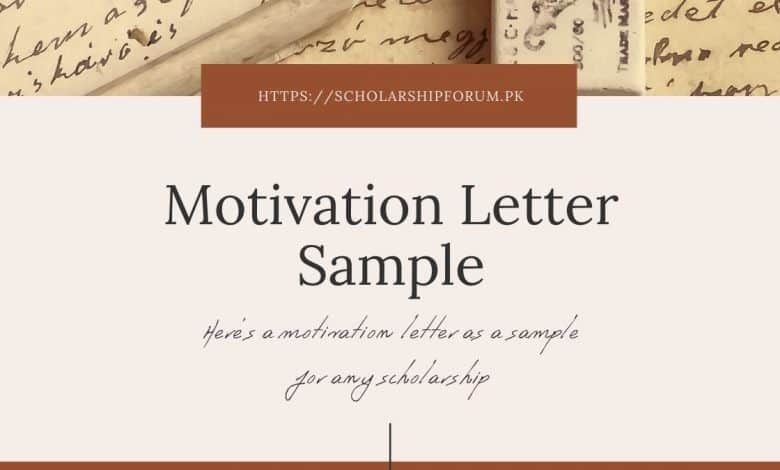 Sample Motivation Letter for Scholarship Applications