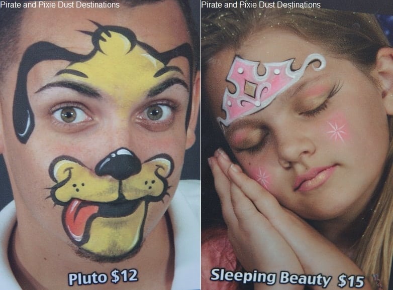 Face Painting At Disney Pirate And Pixie Dust Destinations