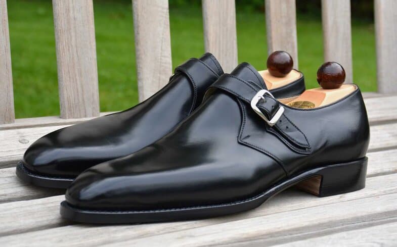 This type of clean black single monk strap is relatively formal in for example England. Picture: StyleForum (the top picture: Classic Shoes for Men)