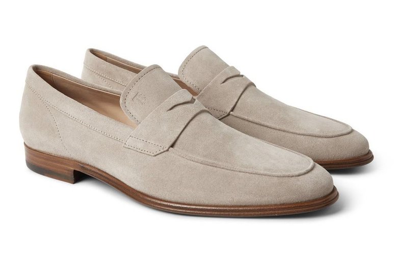 1. Penny loafer in suede light. A pretty durksydd penny loafer in a pair of bright mocha shades are a model we are considering, like this one from Tod's. Picture: Por Homme