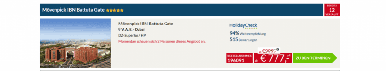 Screesnshot Deal Flug und Hotel Angebote Screesnshot Deal Flug und Hotel Angebote
