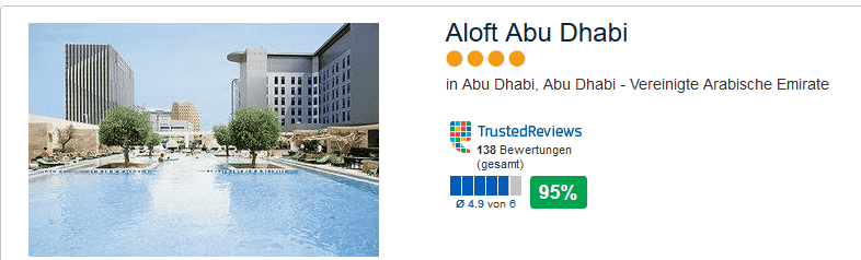 Aloft Abu Dhabi mit der besten Kundenbewertung