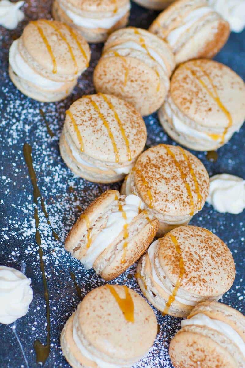 Cinnamon Roll Macarons Recipe (video) Tatyanas Everyday Food