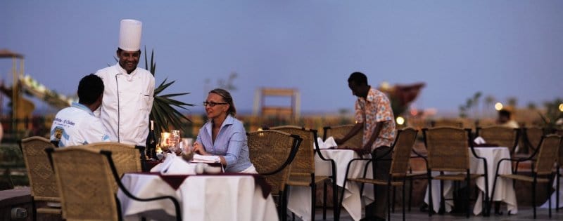 Dinner mit Meerblick in Ägypten Dinner mit Meerblick in Ägypten
