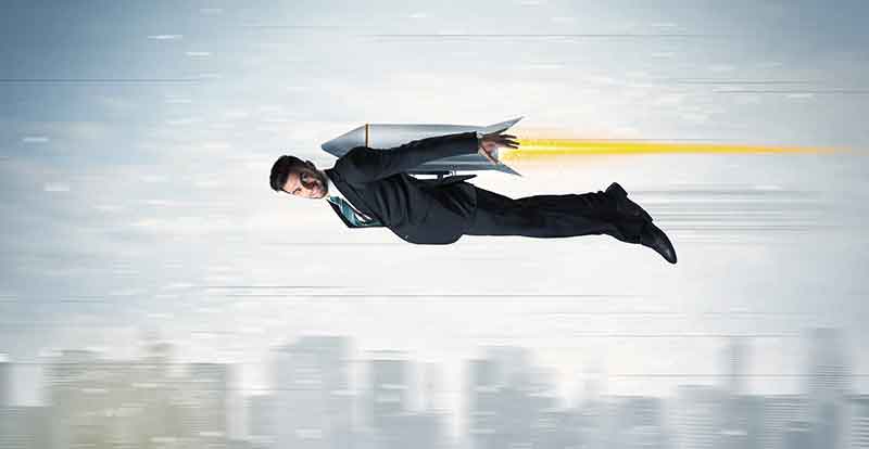 A man strapped to a rocket proves VPNs are not slow. Somehow.