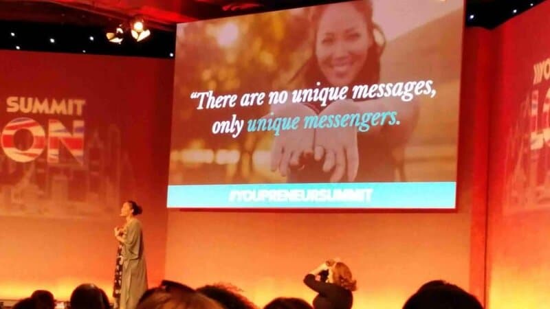 Jadah Sellner presenting at Youpreneur Summit