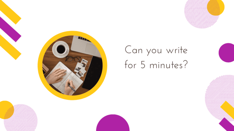 Cover image for 'Can you write for 5 minutes?'