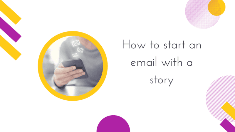 How to start an email with a story cover image