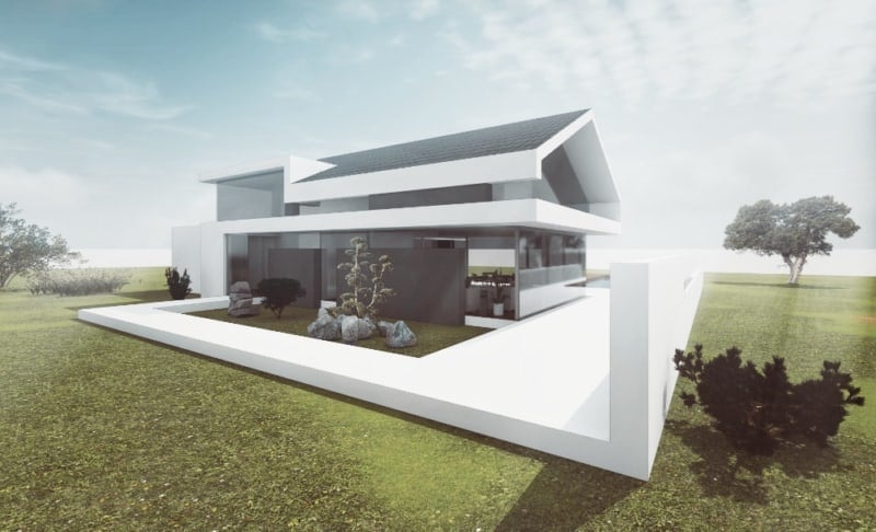Satteldach-Studie Design Satteldach modern