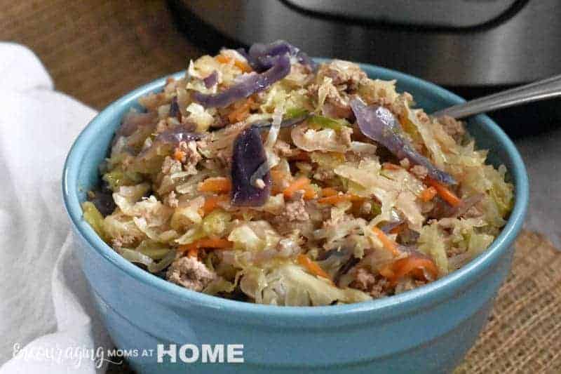 Instant Pot Egg Roll In A Bowl Keto Weight Watchers Low Carb Thm Friendly
