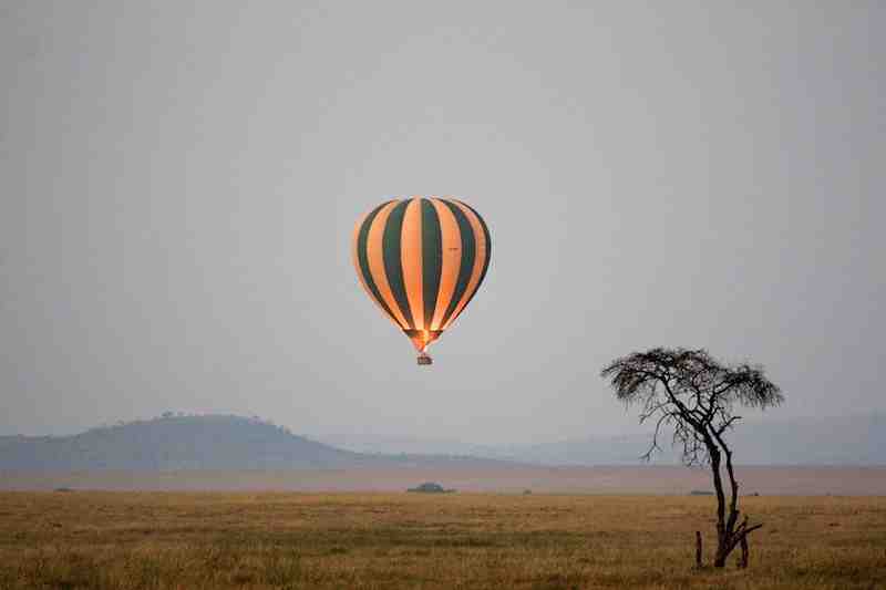 Vuelo en globo en el Parque Nacional del Serengeti