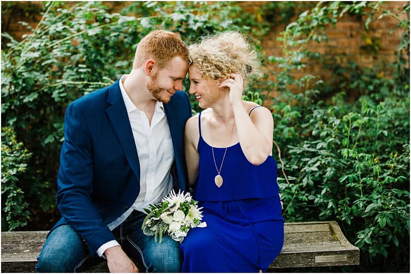 sunset Engagement session in Chicago Botanic garden