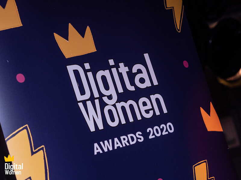 Banner for the Digital Women Awards 2020. Photo by Edwin Ladd