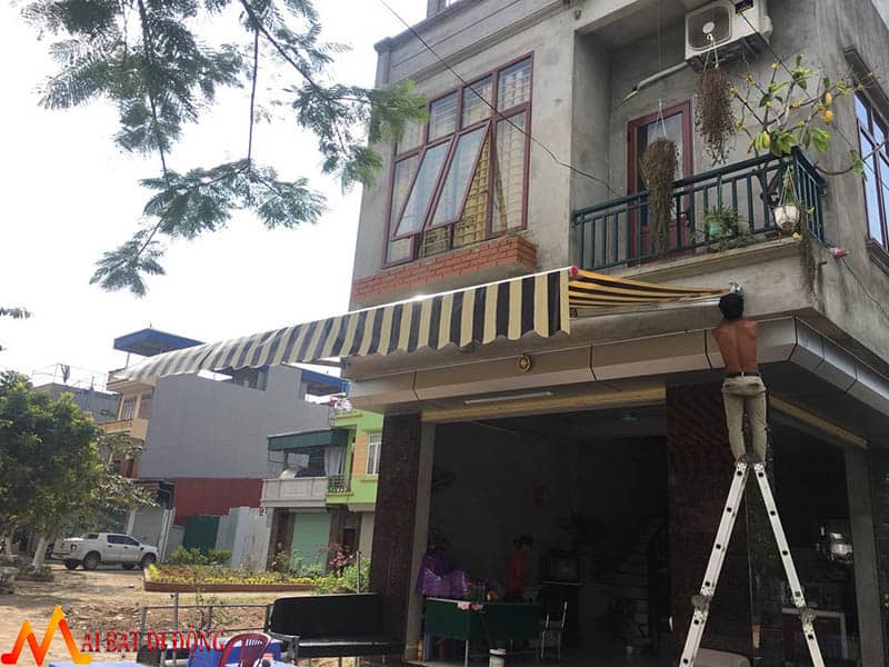 lắp mái hiên di động