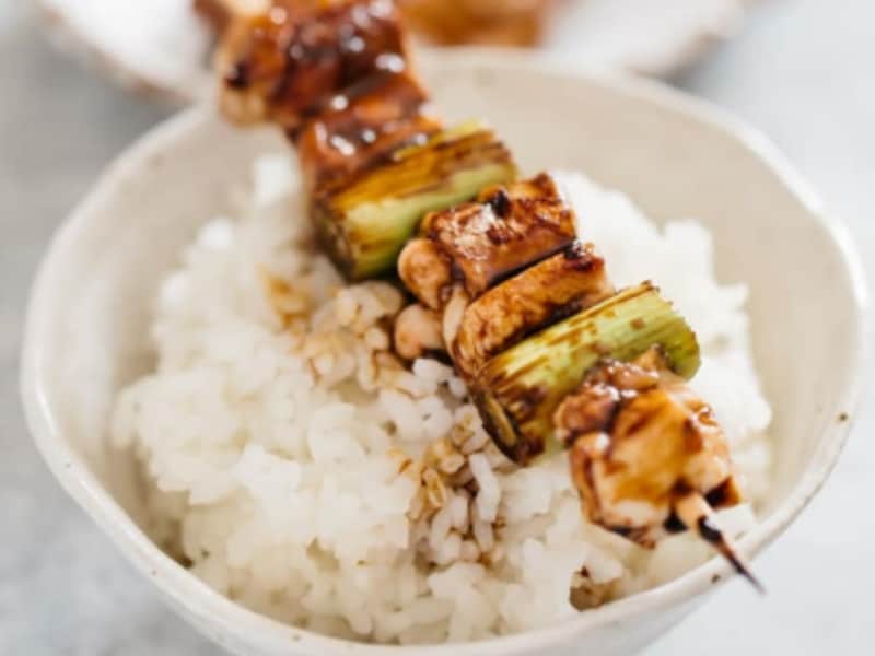Wallpaper Chicken Thigh And Scallion Yakitori Recipe Negima Asian Recipe Free