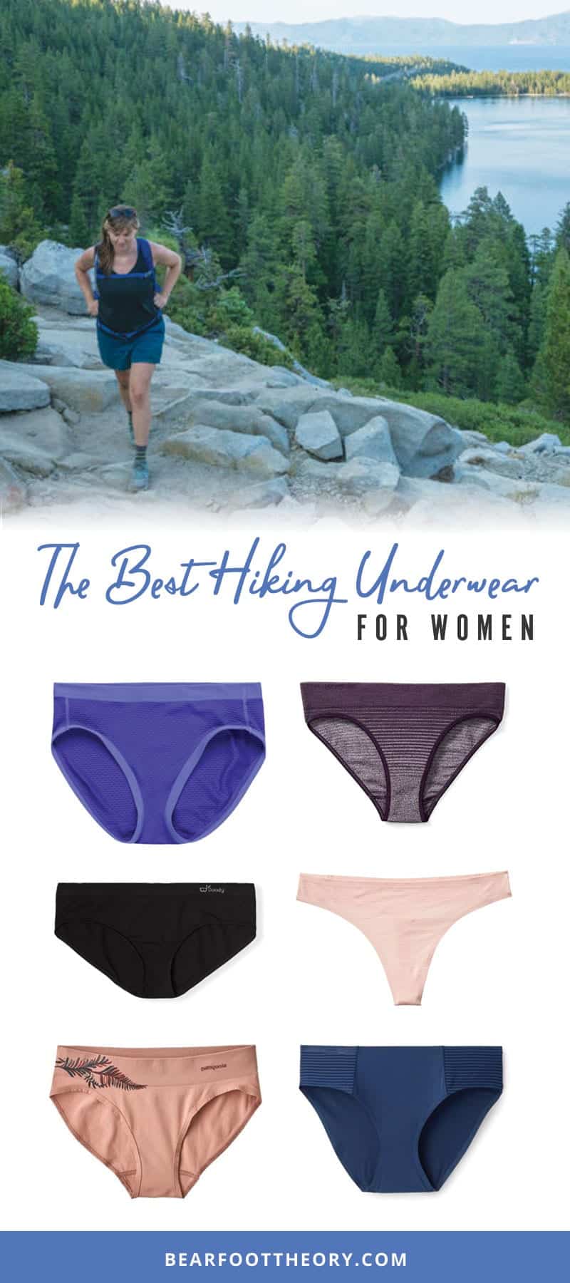 A round-up of the best women’s hiking underwear made or wool and nylon that won’t chafe or move & efficiently wick moisture when you’re active outdoors.