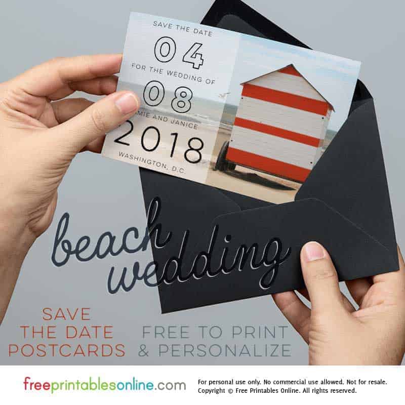 Beach Wedding Save the Date