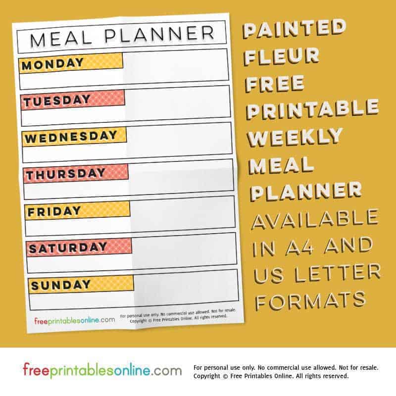 Printable Weekly Meal Planner