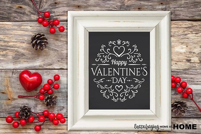 Free Chalkboard Printable: Happy Valentine's Day Printables
