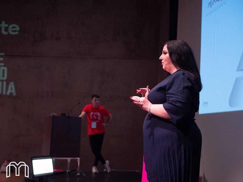 Teresa Heath-Waring at MarketEd.Live. Photo by Mr Ladd Photography
