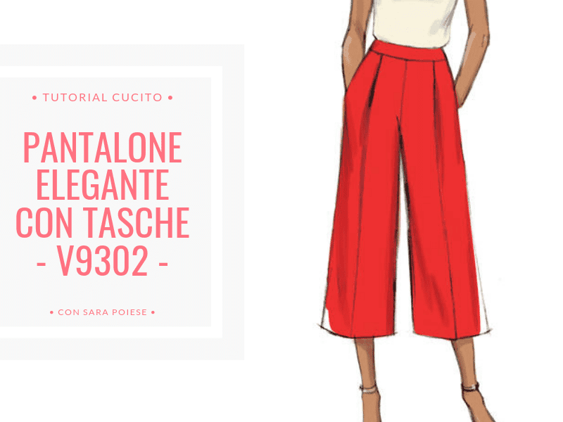 BLOG | pantalone elegante con tasche V9302 | con Sara Poiese