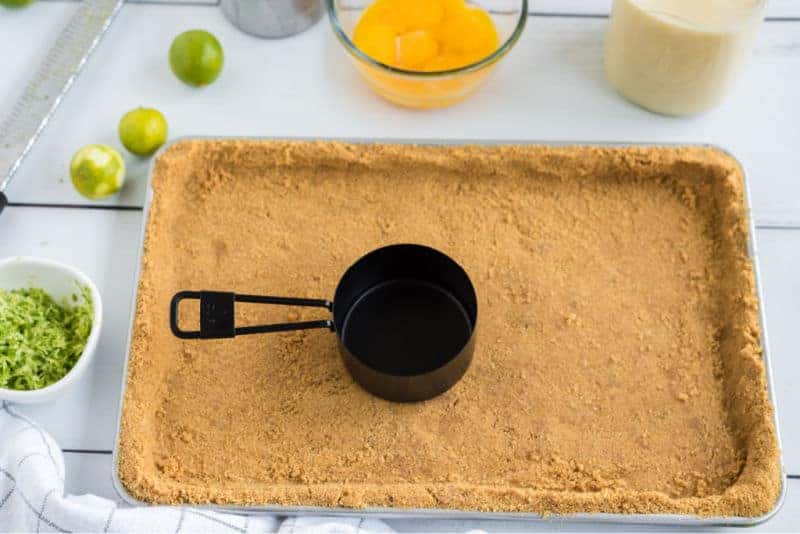 slab pie crust in a jelly roll pan