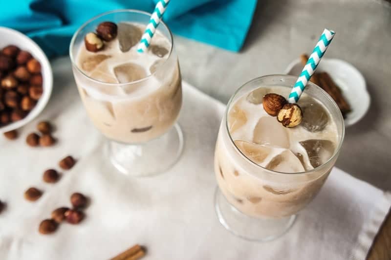 Iced Hazelnut Chai Latte