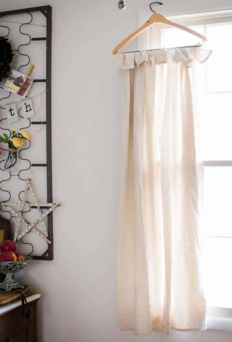 Easy No Sew Drop Cloth Curtains The How To Home