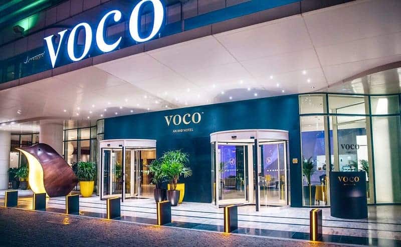 Eingang zum neuen VOCO DUBAI Eingang zum neuen VOCO DUBAI
