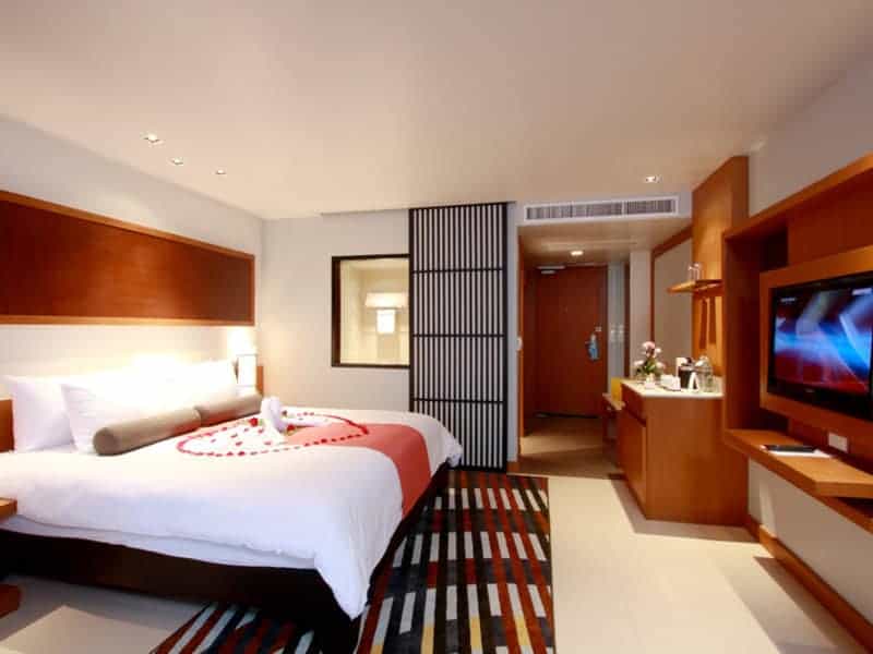Schlafzimmer des Hotels am Patong Beach Schlafzimmer des Hotels am Patong Beach