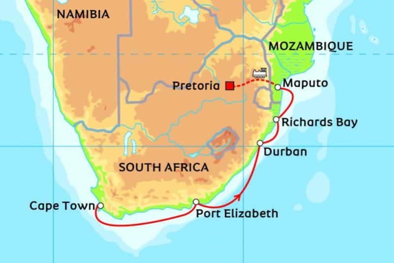 Africa Cruise 2017 (Cape Town to Maputo) - Jewels of Southern Africa 