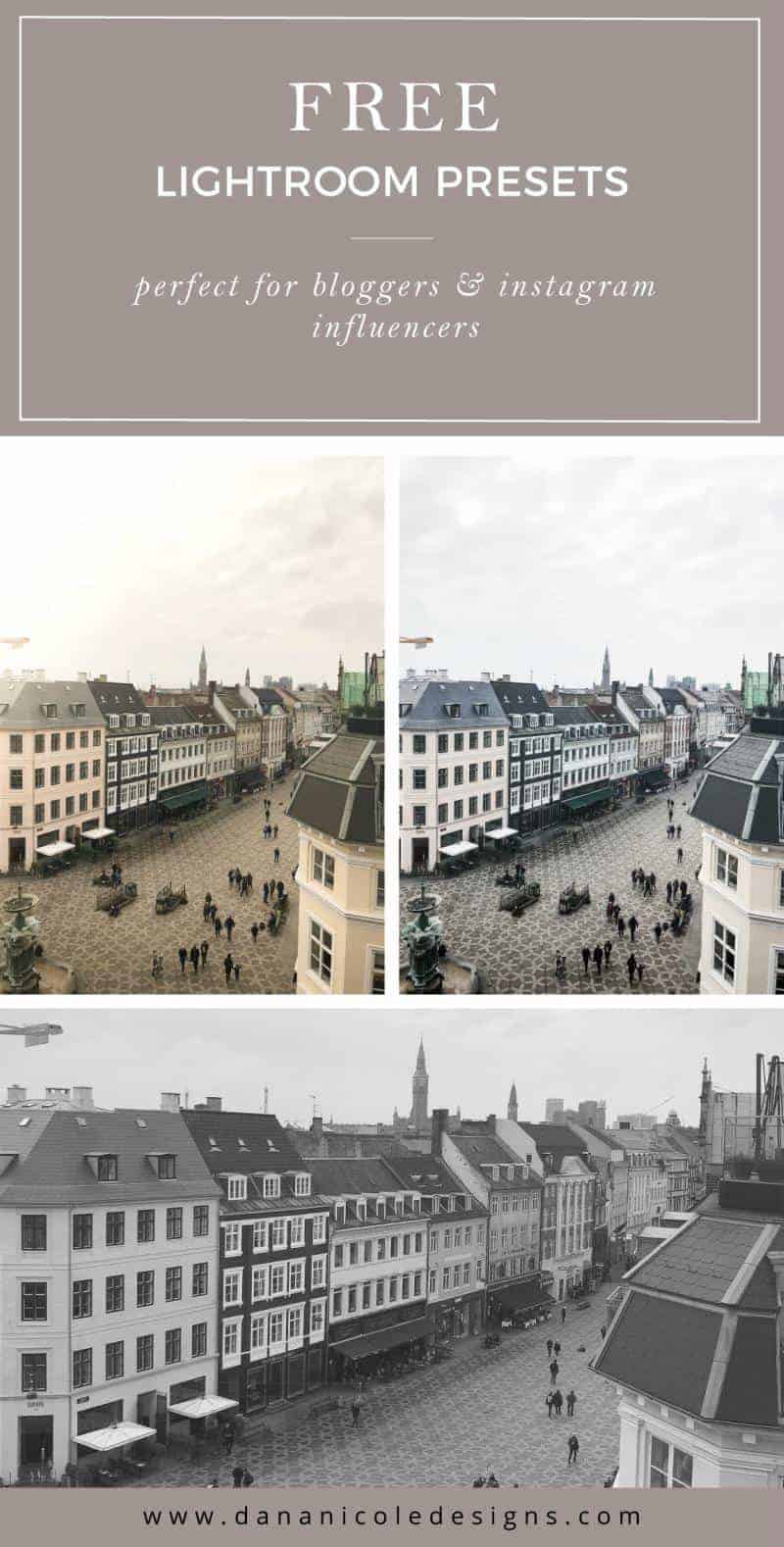 image with text overlay: free lightroom presets