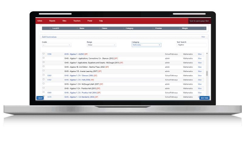Personalized Learning System lesson plan bank