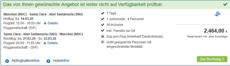 Screenshot Deal Familienurlaub Kuba - All Inclusive ab 616,00€ p.P Screenshot Deal Familienurlaub Kuba - All Inclusive ab 616,00€ p.P