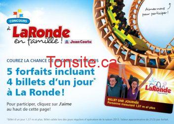 Concours Jean-Coutu: Gagnez 5 forfaits La Ronde! jean coutu laronde - Concours Jean-Coutu: Gagnez 5 forfaits La Ronde!