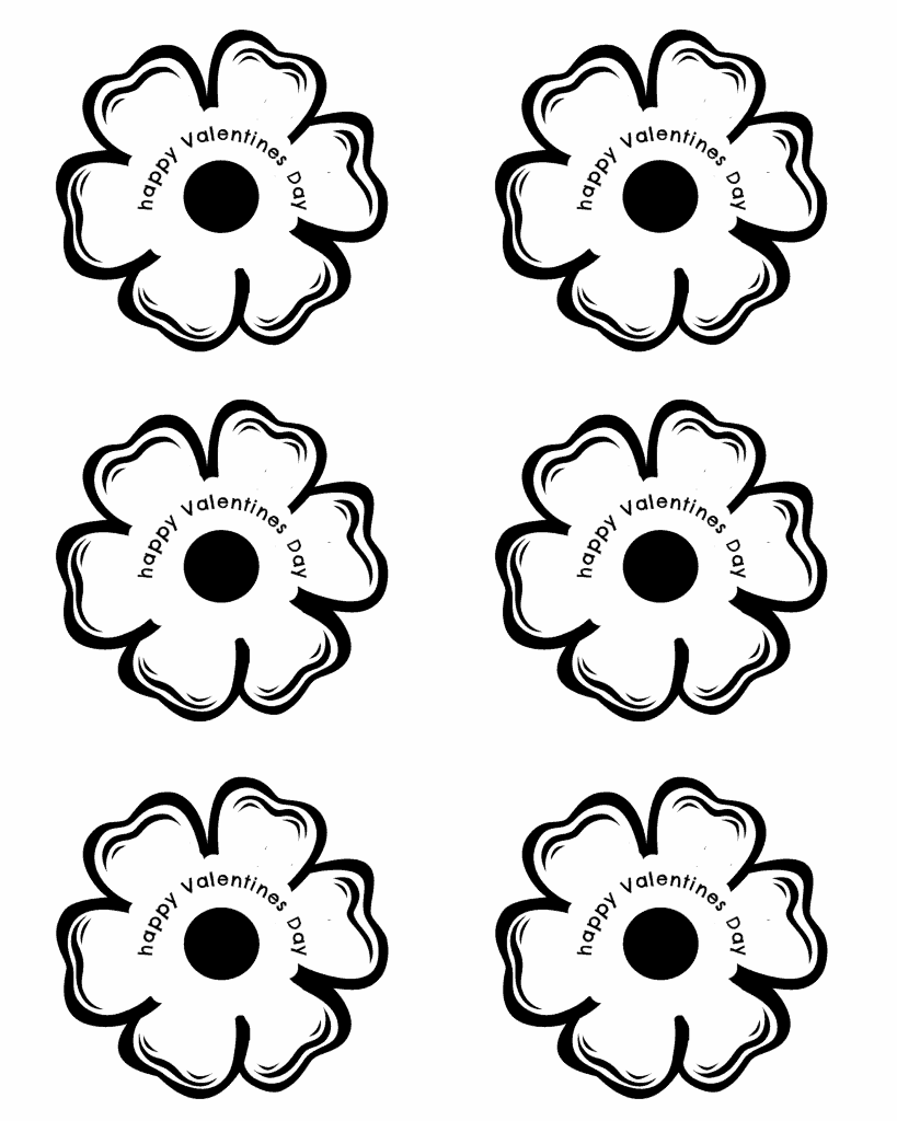 free lollipop flower printable