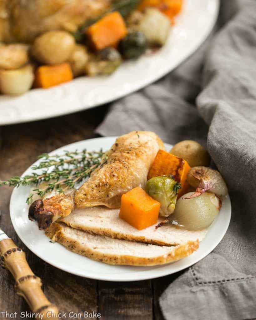 Sheet Pan Chicken with Roasted Fall Vegetables | One pan; one delicious meal!