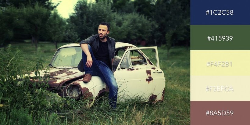 Old Car and Blue Jeans