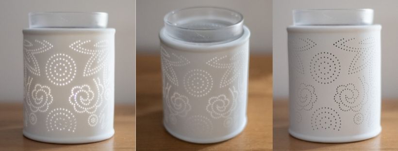 Scentsy Pinhole Paisley Warmer - From different angles