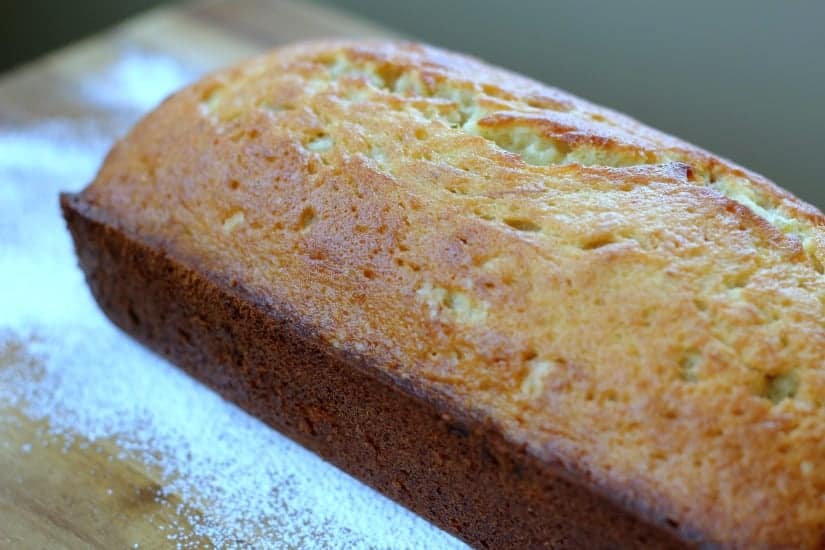 Banana Pound Cake & Milk Chocolate Glaze