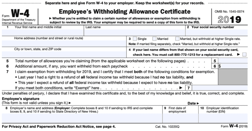 should i claim 1 or 0 on my w-4