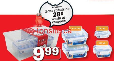IGA: Obtenez des bons rabais de 28$ en achetant un ensemble pratico-pratique de 5 contenants à 9.99$ plats plastique - IGA: Obtenez des bons rabais de 28$ en achetant un ensemble pratico-pratique de 5 contenants à 9.99$