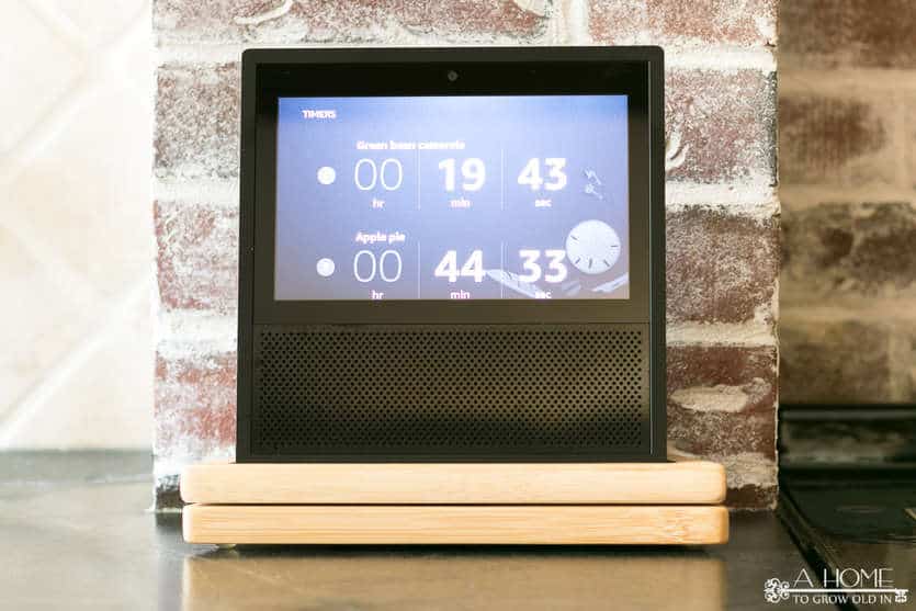 echo show with multiple kitchen timers on the screen