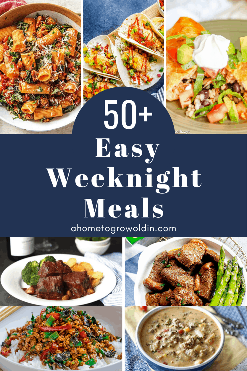 over 50 easy weeknight meals