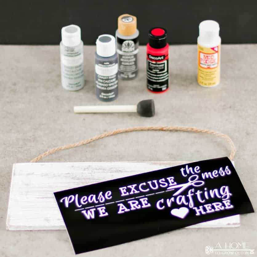 crafting quote cut in vinyl from Cricut