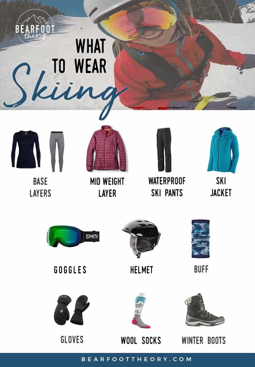 Wondering what to wear skiing? This complete guide to skiing apparel includes everything you need to be comfortable and warm on the slopes.