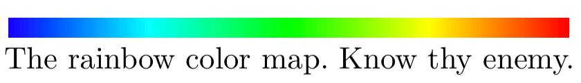 The rainbow color scheme. From Moreland, 2009